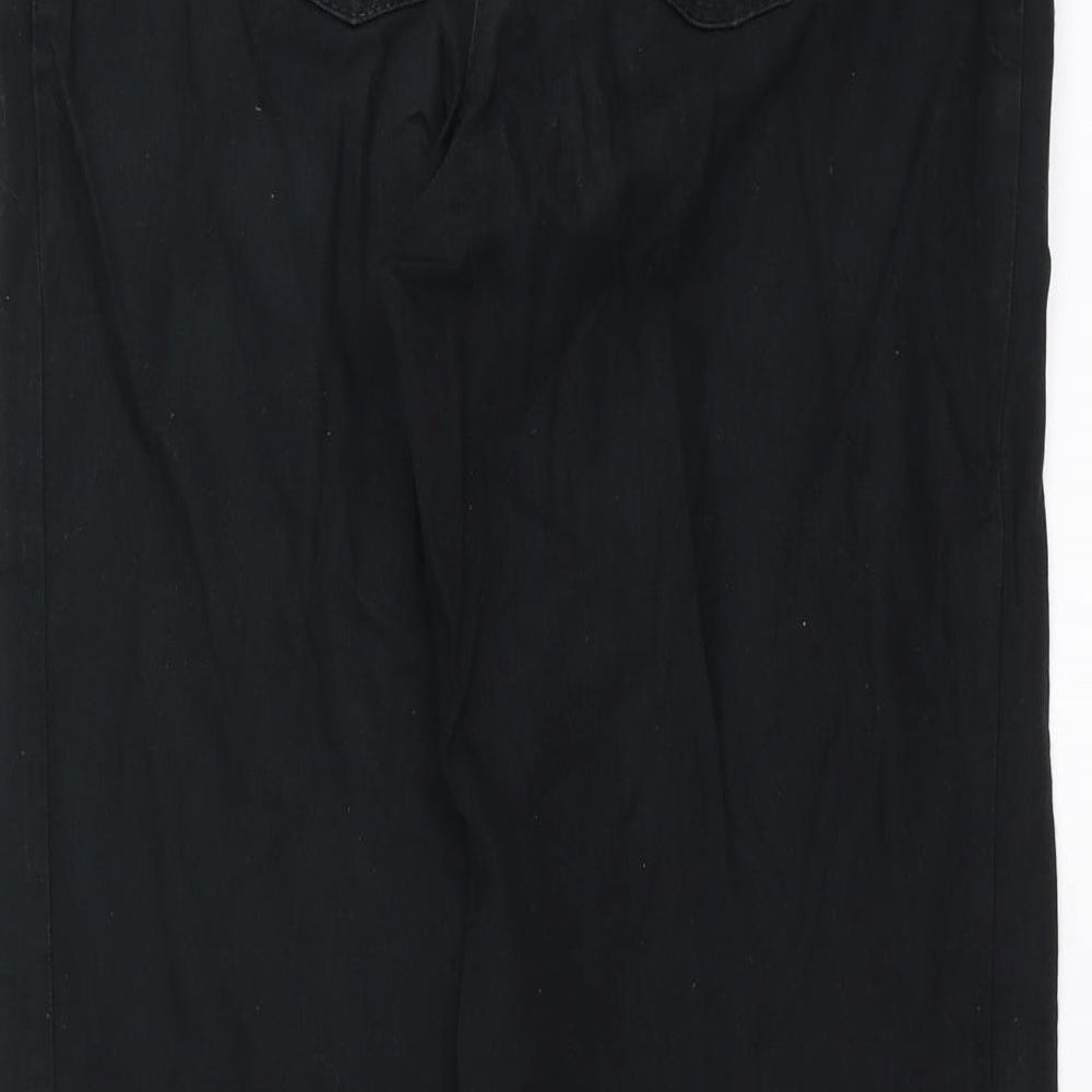 Basler Womens Black  Denim Straight Jeans Size 12 L28 in