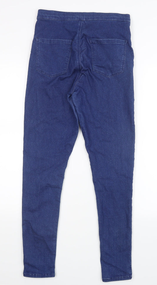 Topshop Womens Blue  Denim Straight Jeans Size 28 in L28.5 in