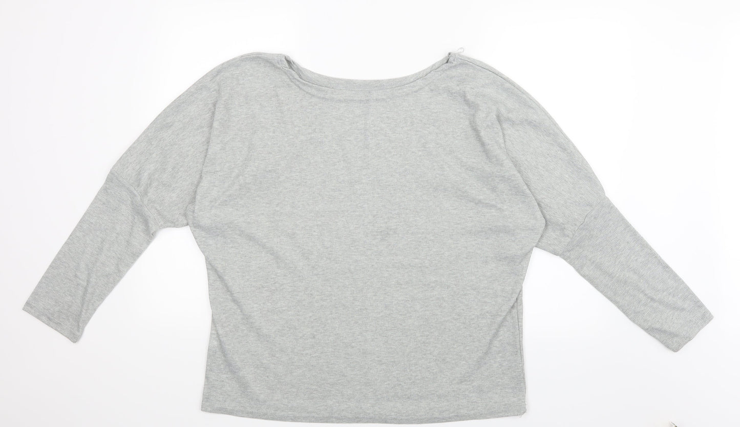 Preworn Womens Grey   Basic T-Shirt Size 4XL