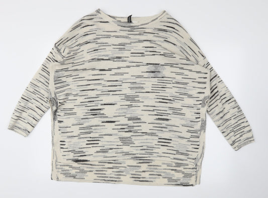 H&M Womens Ivory   Pullover Jumper Size M