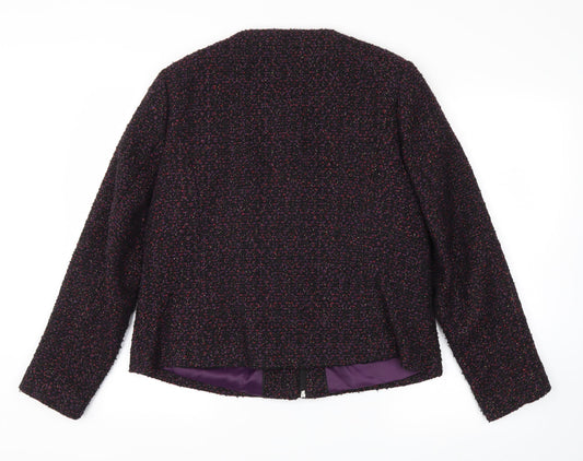 m&s Womens Purple   Jacket Blazer Size 14