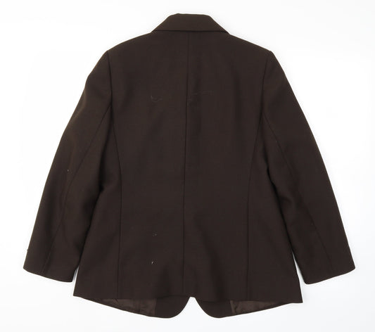 St Micheal Womens Brown   Jacket Blazer Size 14