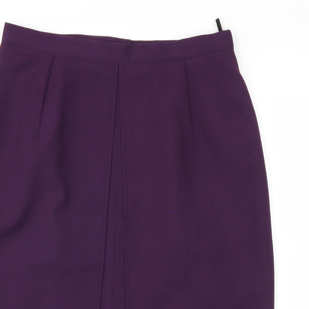 Preworn Womens Purple   A-Line Skirt Size 14