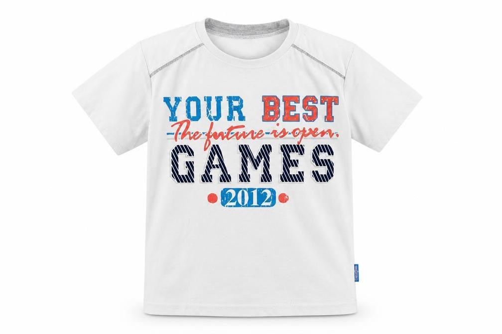 Happy Tree Boys White   Basic T-Shirt Size 8 Years