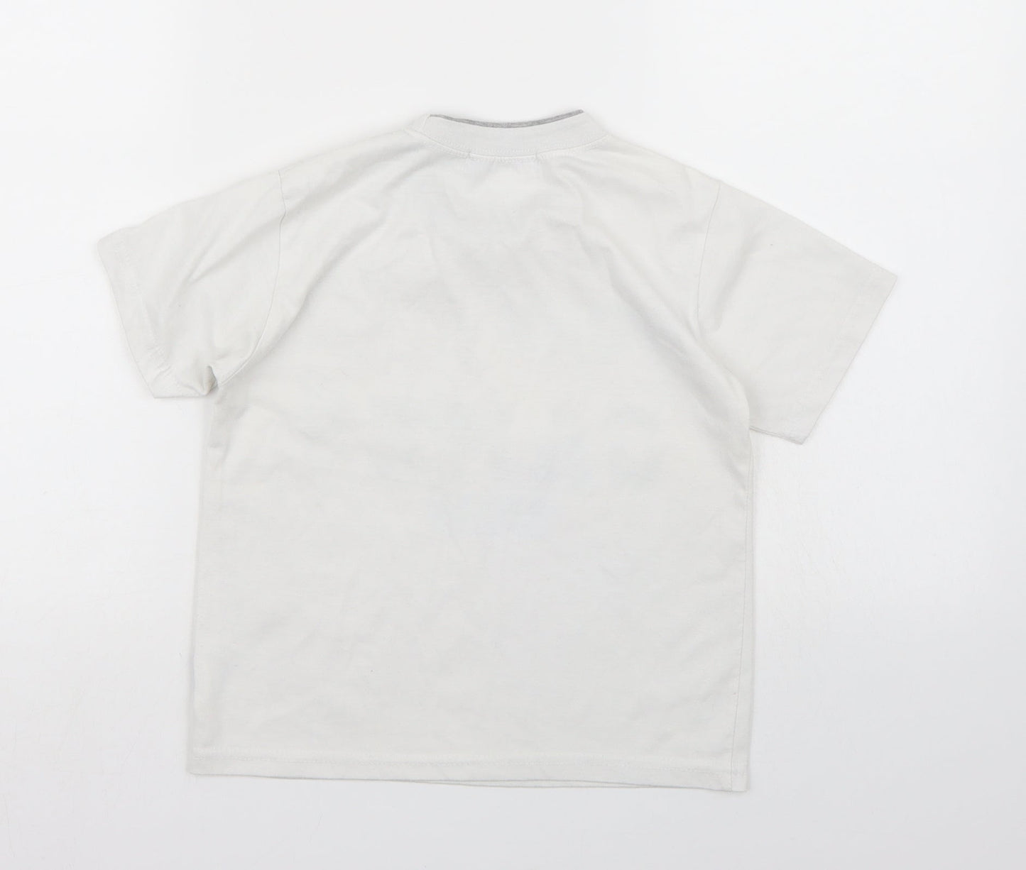 Happy Tree Boys White   Basic T-Shirt Size 8 Years