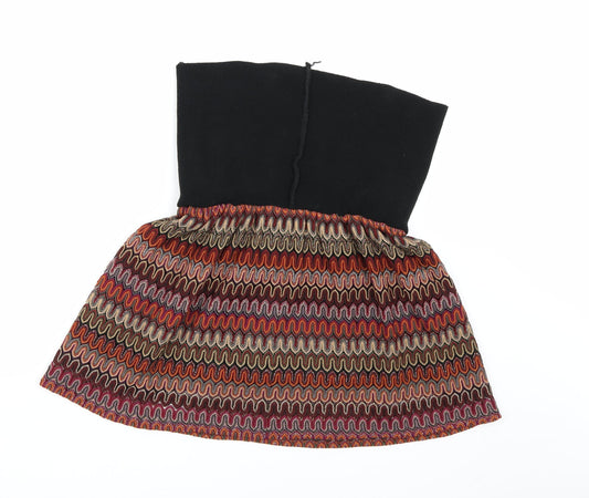 Chelsea Girl Womens Multicoloured Geometric  A-Line Skirt Size 10