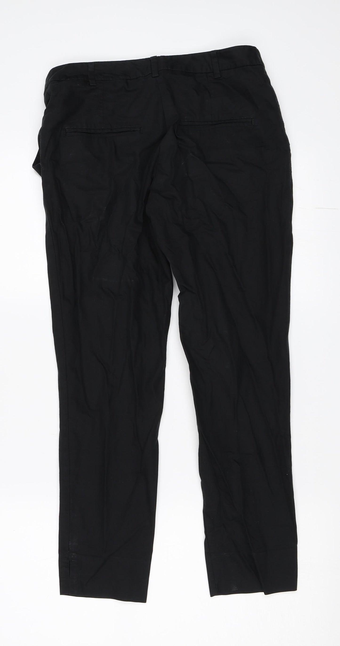 H&M Womens Black   Capri Trousers Size 36 L25 in