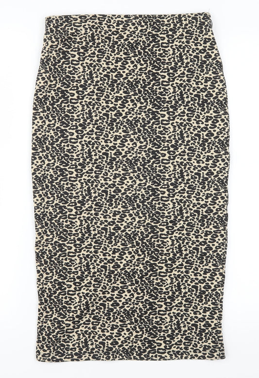 Joe Benbasset Womens Brown Animal Print Rayon Skort Set Size S