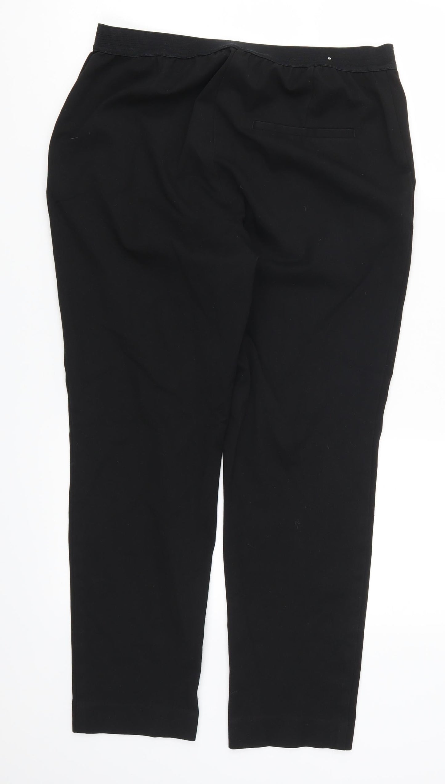 H&M Womens Black   Trousers  Size 12 L25 in
