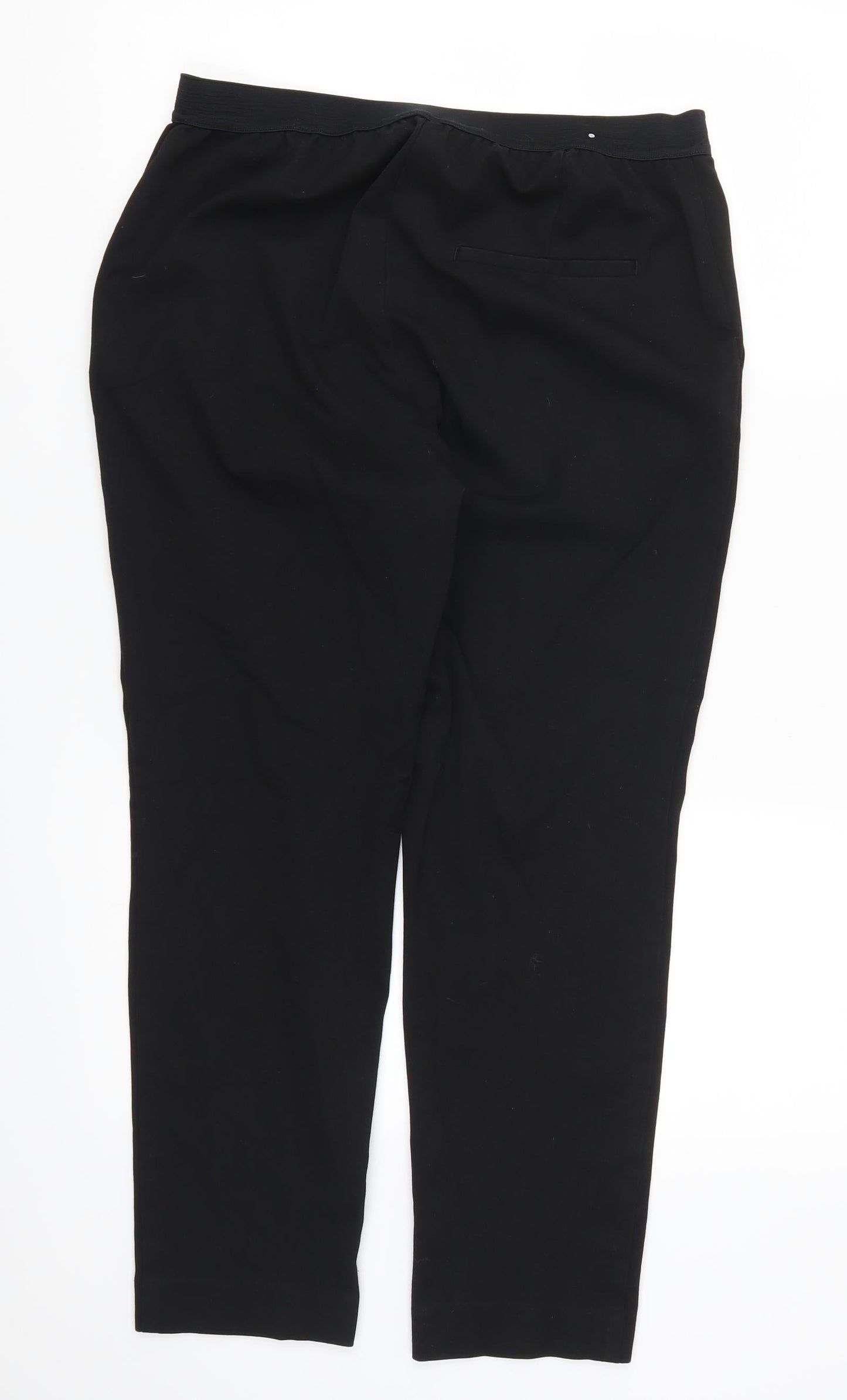 H&M Womens Black   Trousers  Size 12 L25 in