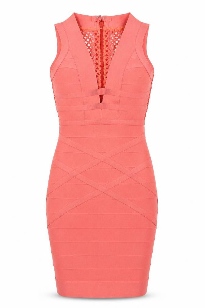 Womens Pink Geometric  A-Line  Size S