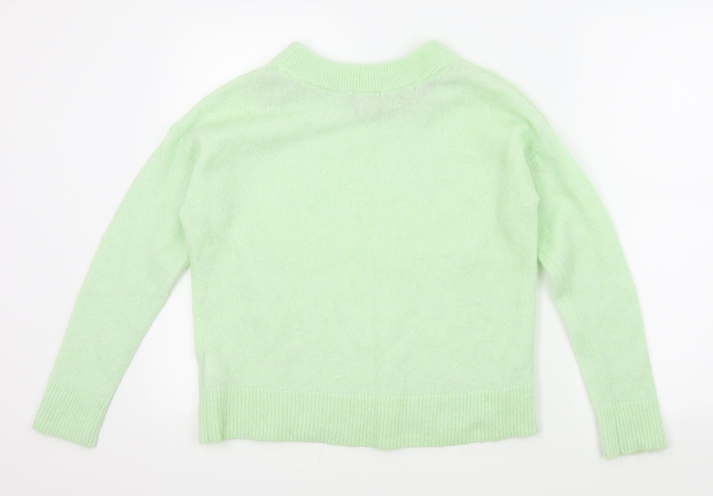 H&M Womens Green   Pullover Jumper Size S