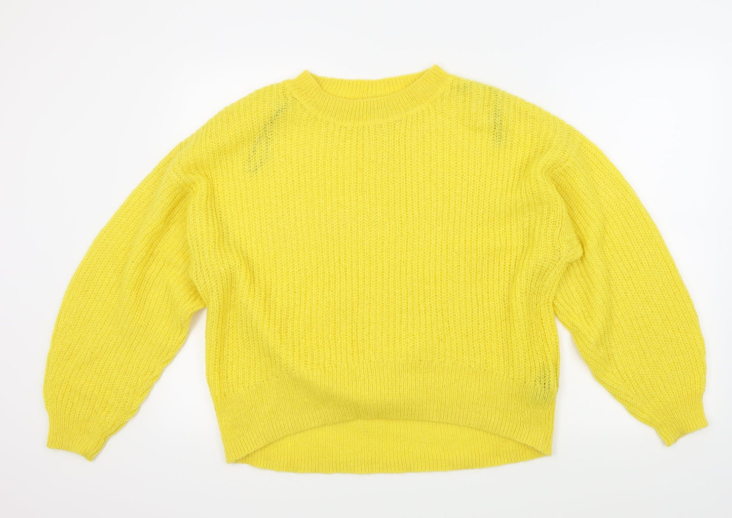 H&M Womens Yellow   Pullover Jumper Size S