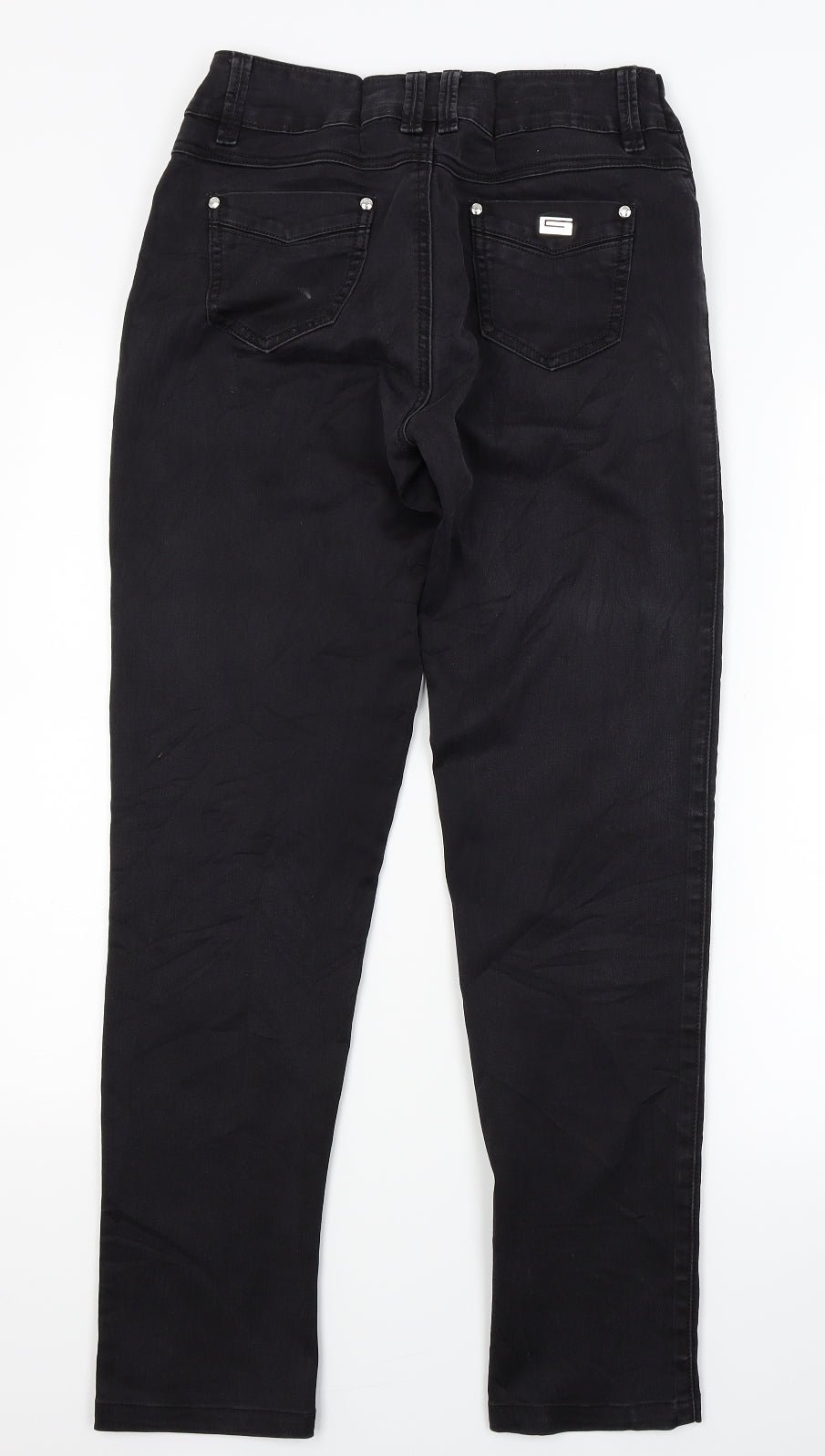 CTM Womens Black  Denim Skinny Jeans Size 32 in L29 in