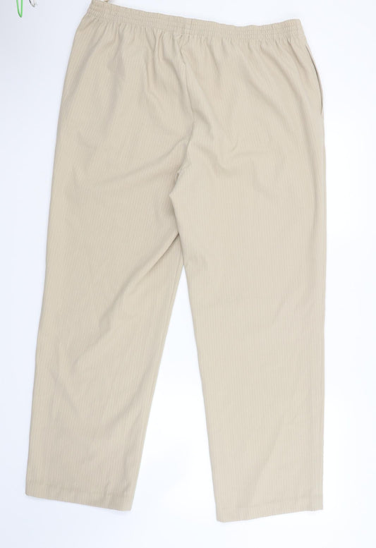 Classic Womens Beige   Trousers  Size 16 L26 in