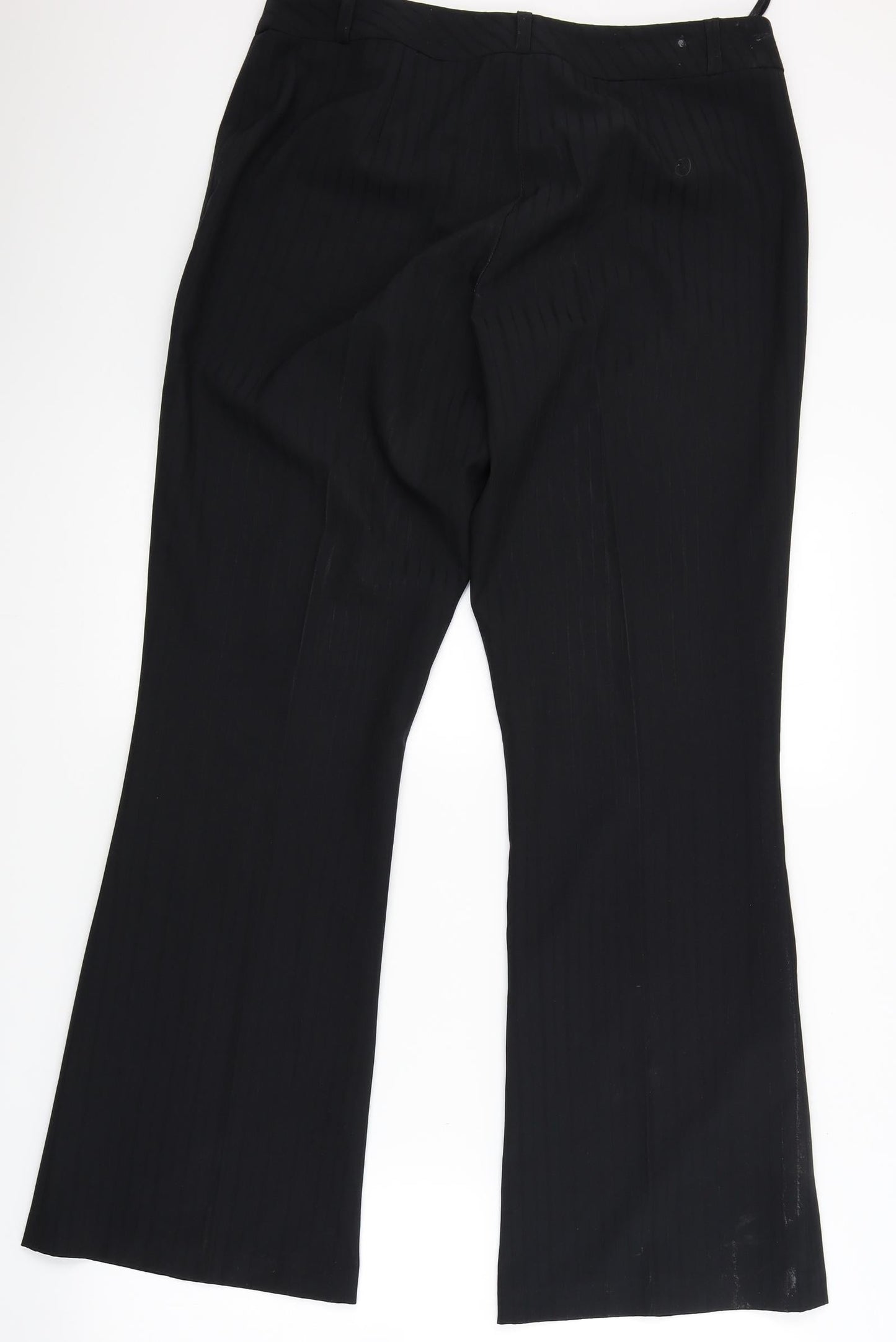 NL Collection Womens Black Striped  Trousers  Size 12 L29 in