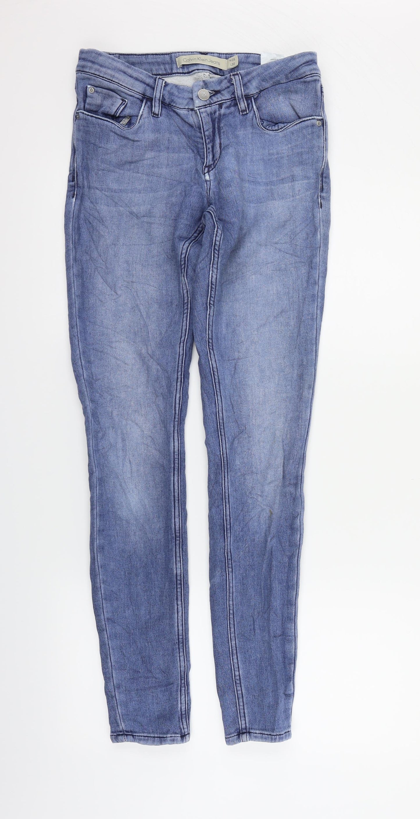 Calvin Klein Collection Womens Blue   Straight Jeans Size 25 in L30 in