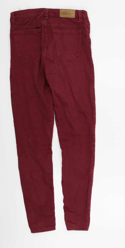 Janina Womens Purple   Trousers  Size 8 L27 in