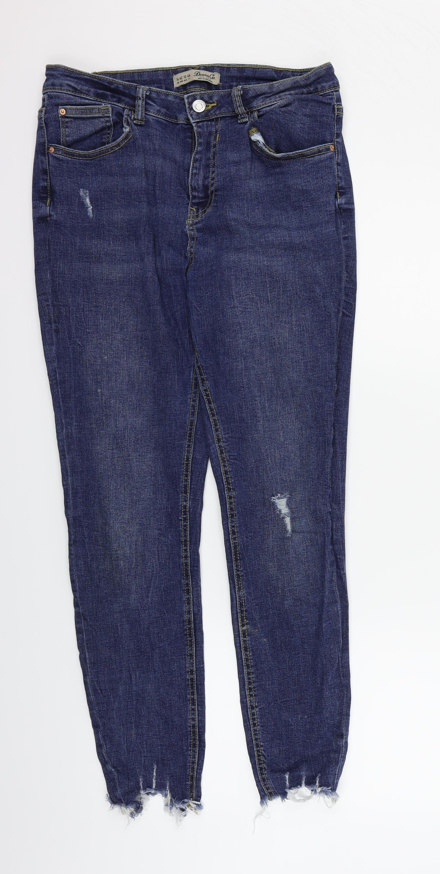 deniem & co Womens Blue   Straight Jeans Size 14 L27 in