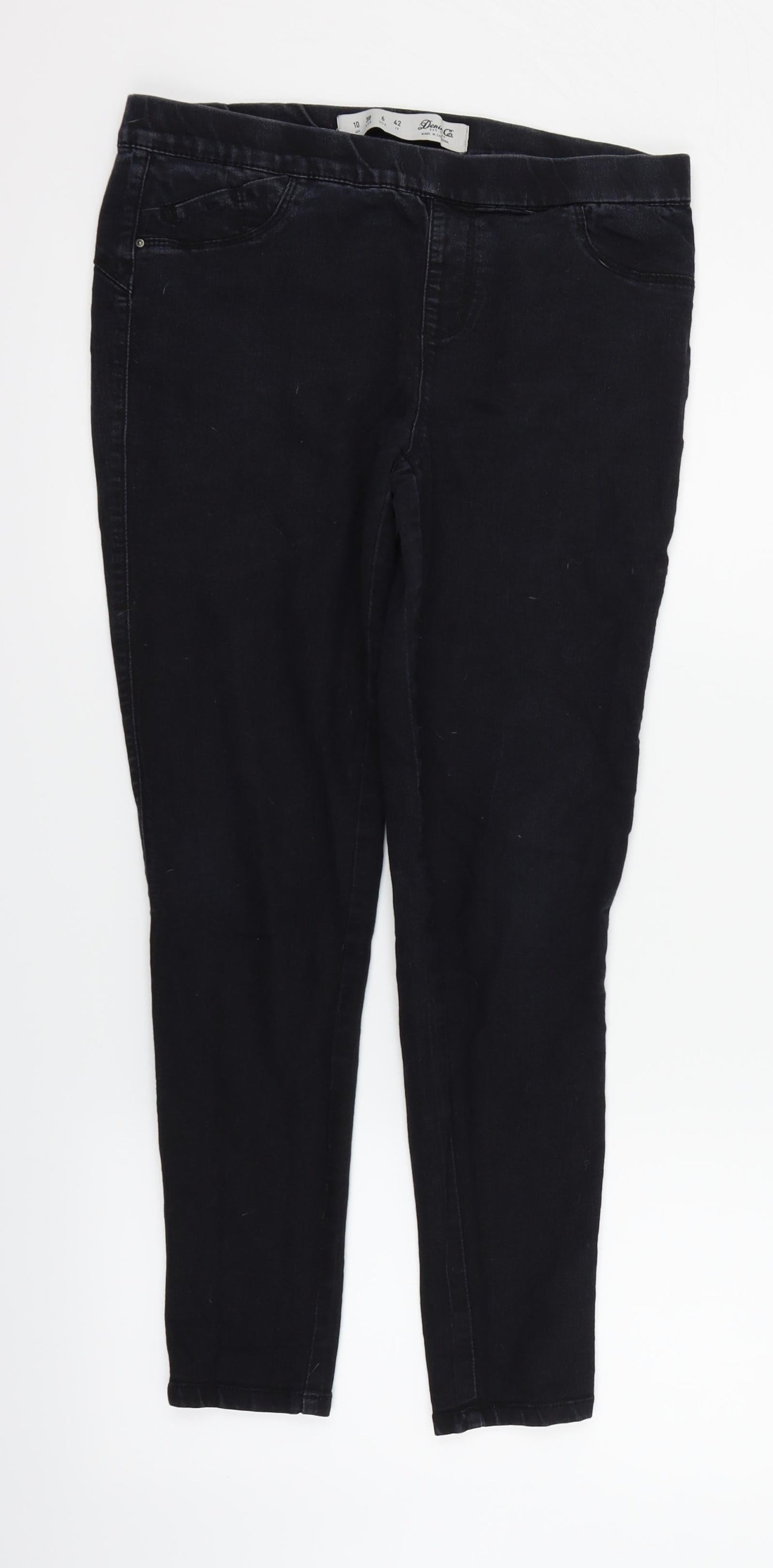 deniem & co Womens Blue   Straight Jeans Size 10 L25 in