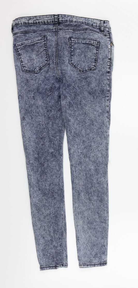 deniem & co Womens Blue   Straight Jeans Size 12 L28 in