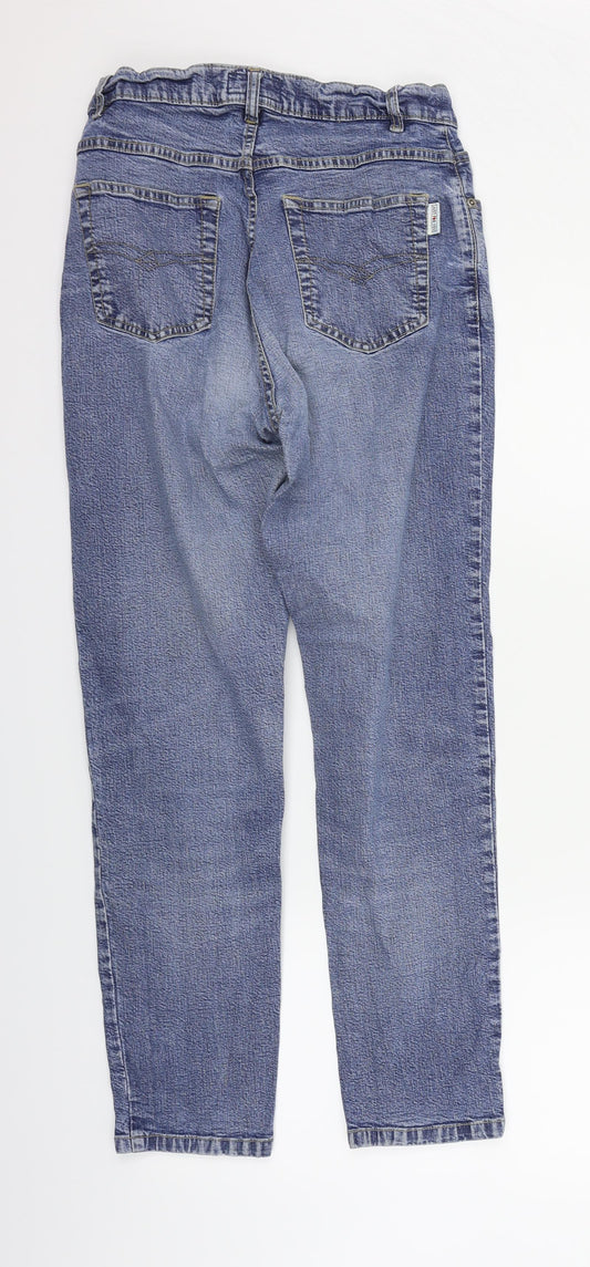 JUST FOR YOU Womens Blue   Straight Jeans Size 10 L28 in