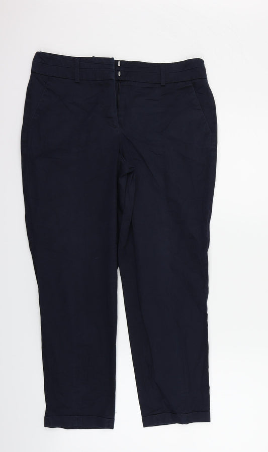 Taifun Womens Blue   Trousers  Size 10 L25 in
