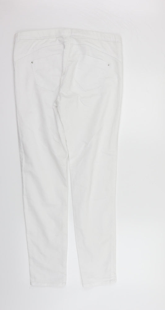 deniem & co Womens White   Straight Jeans Size 14 L28 in