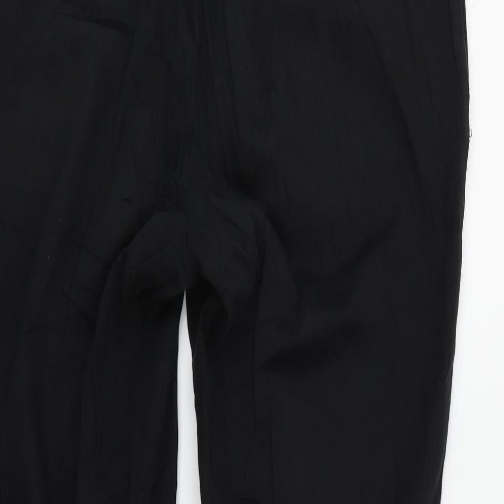 H&M Womens Black   Trousers  Size 12 L26 in