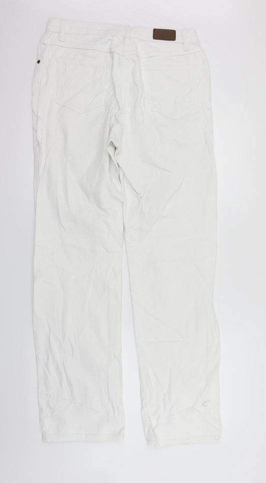 John Boner Womens White   Straight Jeans Size 12 L34 in