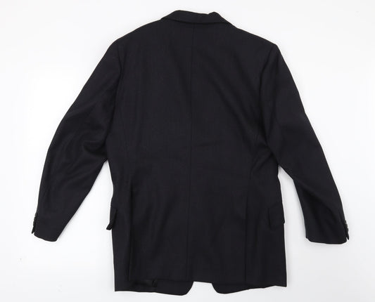 Preworn Mens Blue   Jacket Suit Jacket Size 38