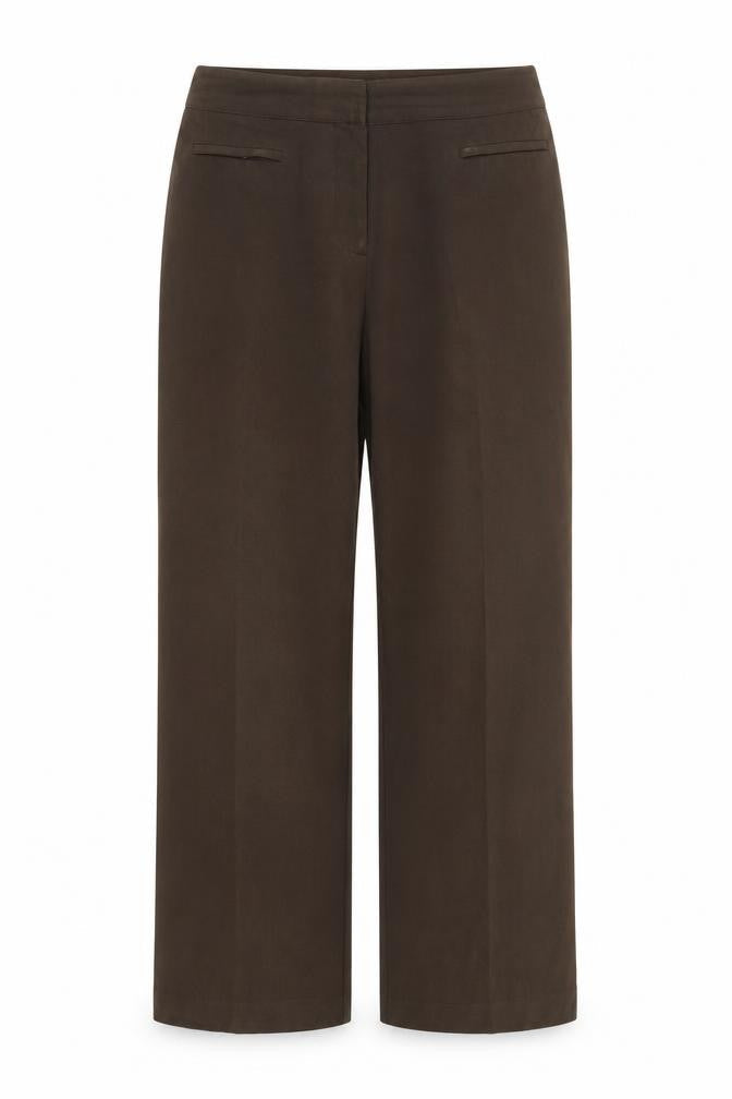 Mia Moda Womens Brown   Trousers  Size 12 L29 in