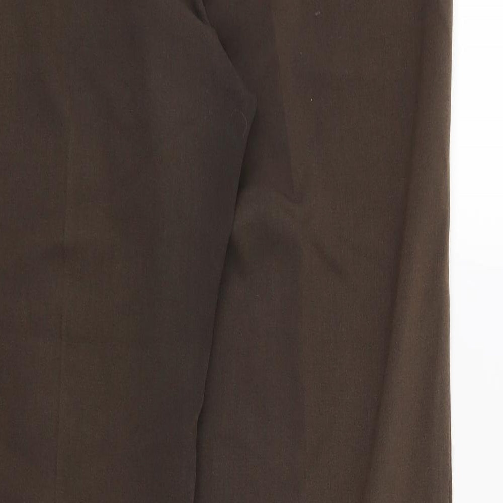 Mia Moda Womens Brown   Trousers  Size 12 L29 in