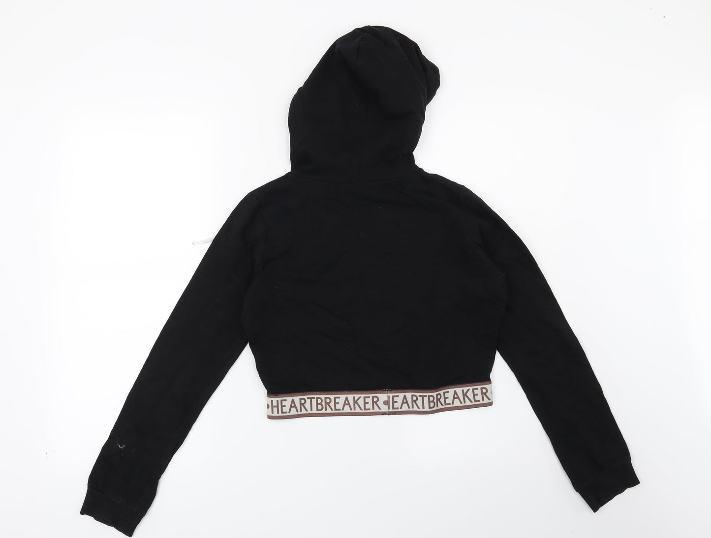 Select Womens Black   Pullover Hoodie Size 8  - Heart Breaker