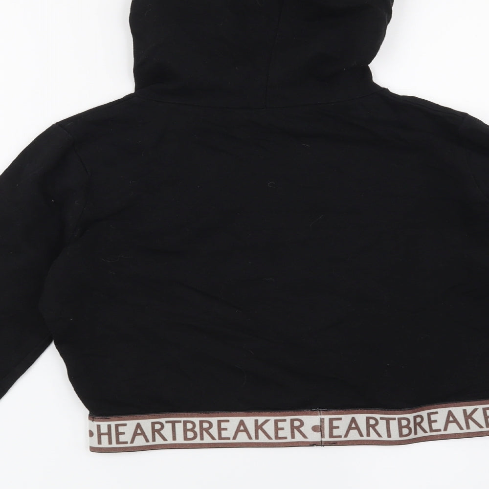 Select Womens Black   Pullover Hoodie Size 8  - Heart Breaker