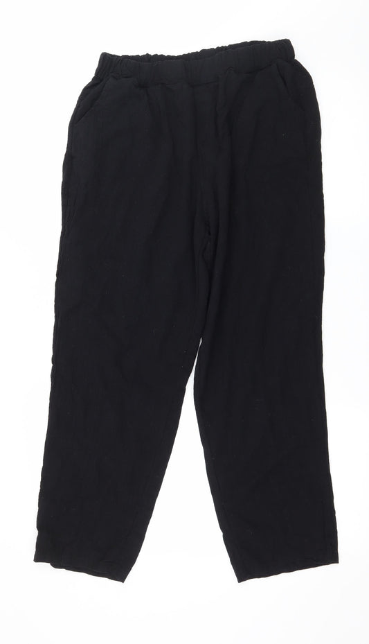 Preworn Womens Black   Trousers  Size 2XL L26 in