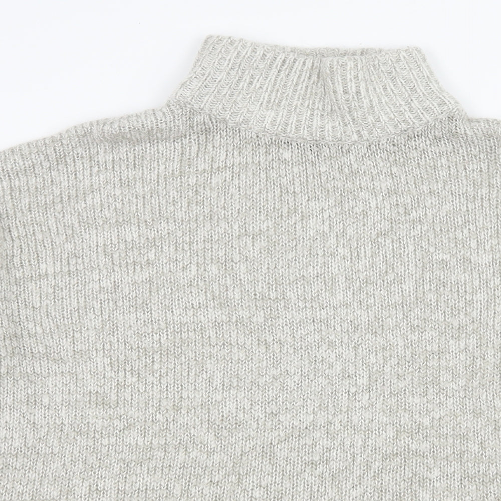 New Look Womens Grey  Knit Pullover Jumper Size L