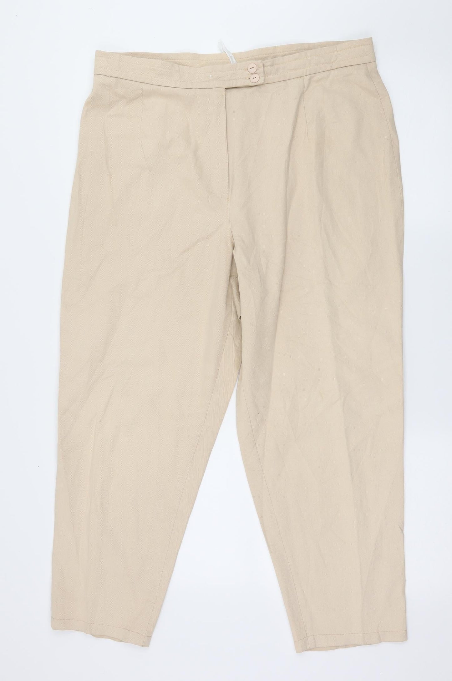 Preworn Womens Beige   Trousers  Size 36 in L26 in