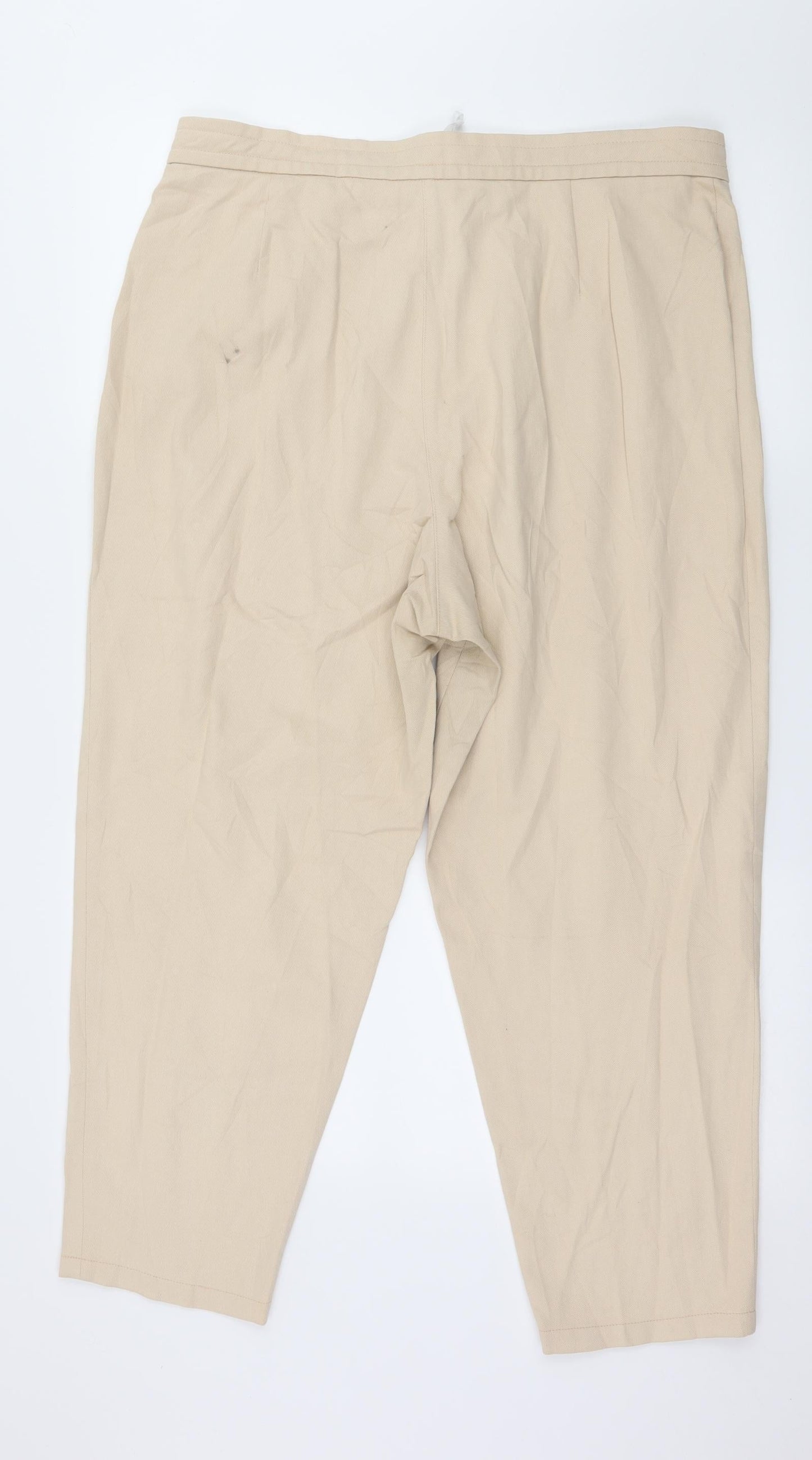 Preworn Womens Beige   Trousers  Size 36 in L26 in
