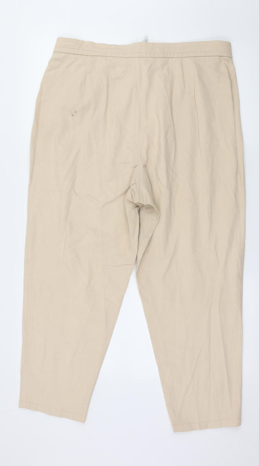Preworn Womens Beige   Trousers  Size 36 in L26 in