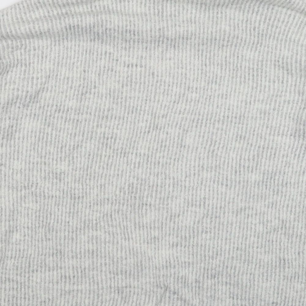 Primark Womens Grey Striped Knit Pullover Jumper Size 12  - Oversized