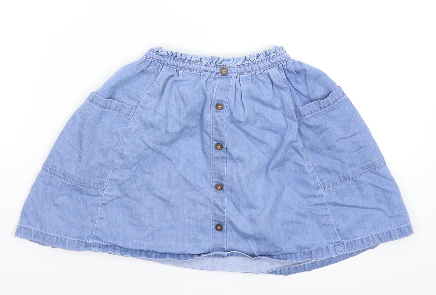 NEXT Girls Blue  Denim A-Line Skirt Size 5 Years