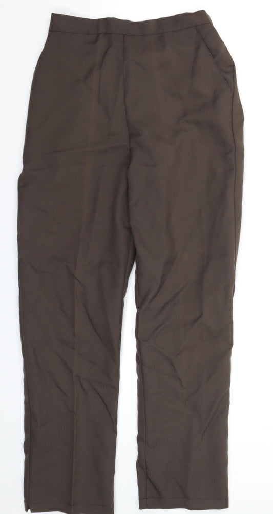 Preworn Womens Grey   Dress Pants Trousers Size 12 L27 in