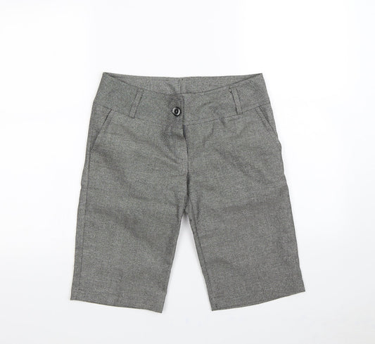 Preworn Womens Silver   Culotte Shorts Size 8
