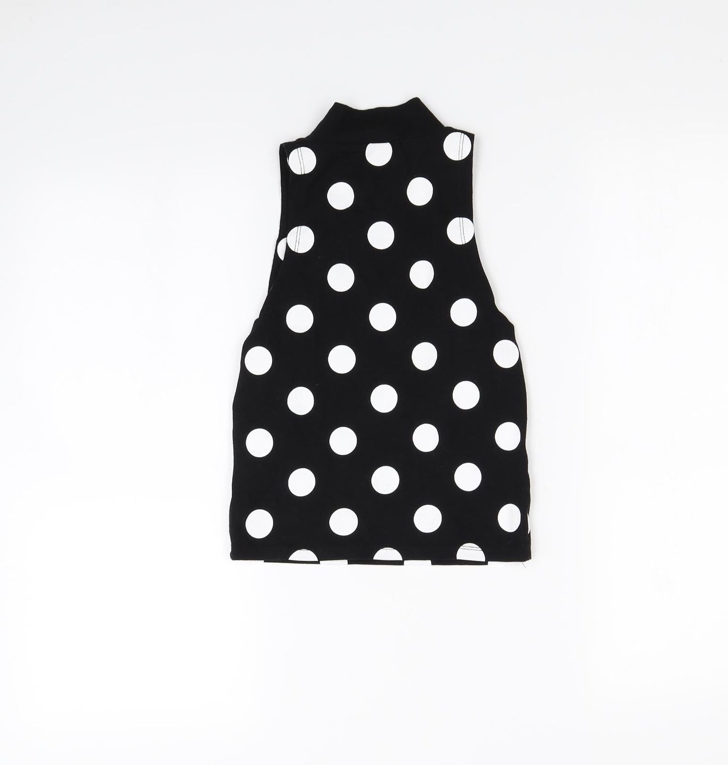 Republic Womens Black Polka Dot  Cropped Tank Size 8