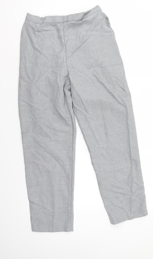 Emma Collection Womens Grey   Trousers  Size 14 L27 in - Elastic Waist