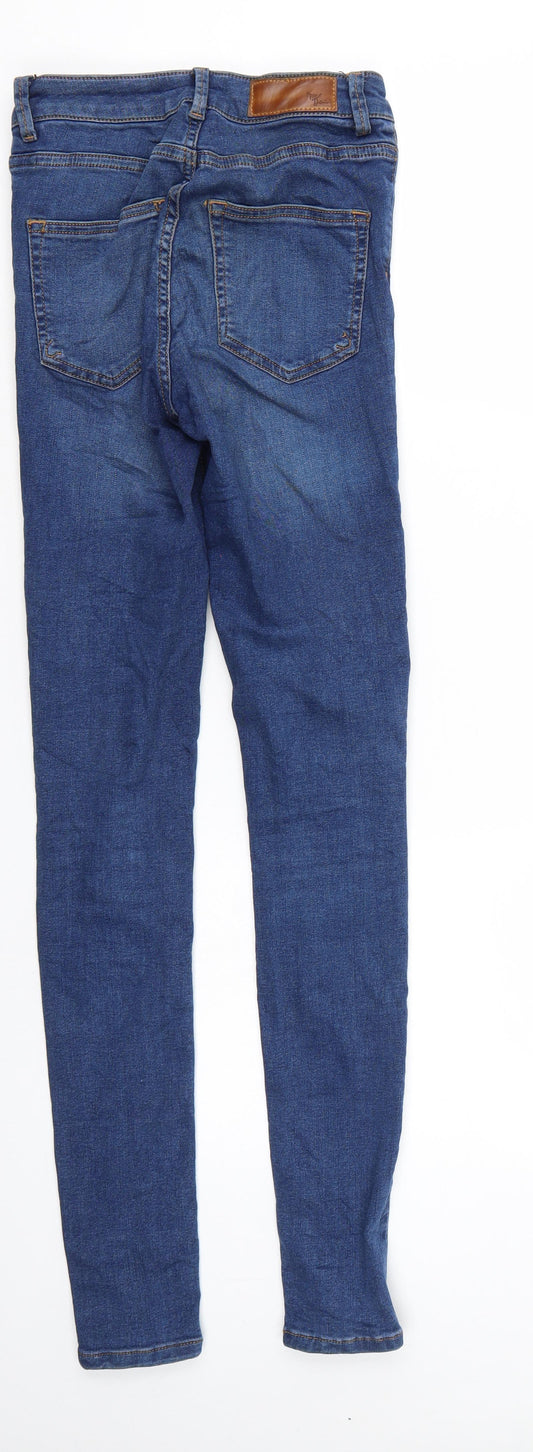 Never Denim Womens Blue  Denim Skinny Jeans Size XS L29 in