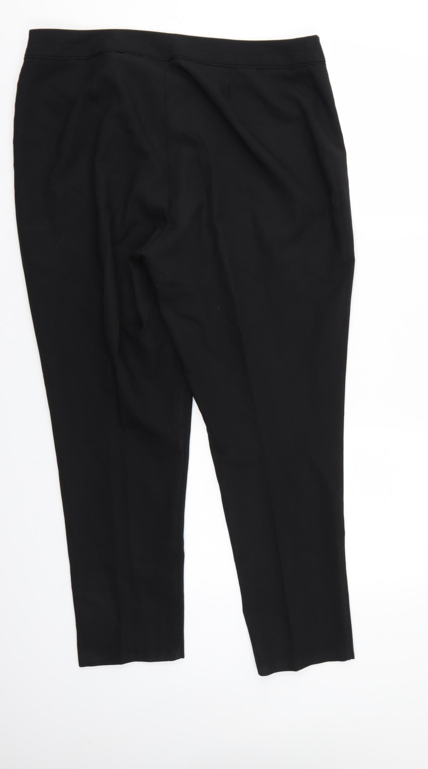 Preworn Womens Black   Trousers  Size 16 L27 in