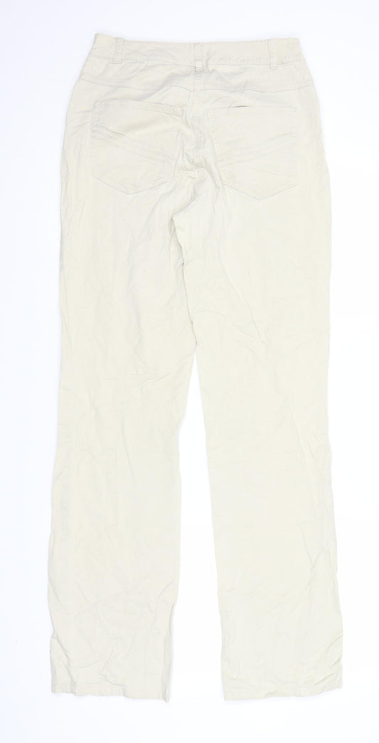 Strauss Womens Beige  Denim Straight Jeans Size 8 L31 in