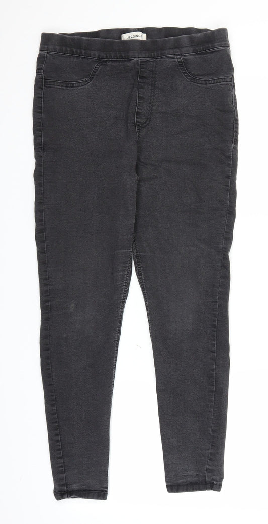 Marks and Spencer Womens Black  Denim Jegging Jeans Size 12 L25 in
